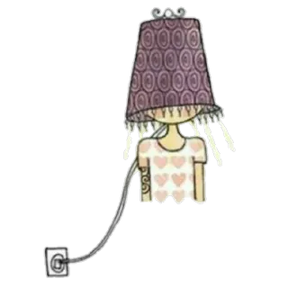 💡 lampada, illustrazione, luce, carino, cartone animato, bizzarro telegram sticker