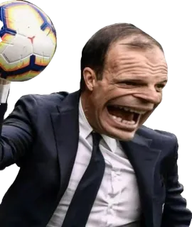 😄 soccer, football, sport, man, suit, ball, funny, meme telegram sticker