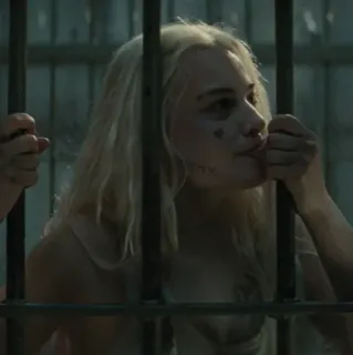 🔥 Harley Quinn Suicide Squad Харли Квинн, Марго Робби, DC Comics, Отряд Самоубийц, Суперзлодей, Заключенная whatsapp sticker