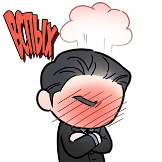 🤯 вспых angry, cartoon, frustrated, upset, chibi, cute telegram sticker