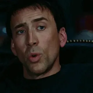 🥃 Nicolas Cage actor, meme, portrait, celebrity telegram sticker