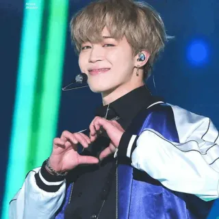 😍 Jimin jimin, kpop, bts, chanteur, coeur, idole, fan telegram sticker