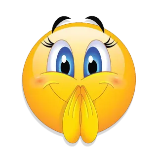 🙏 Emoji, Smiley, Fofo, Implorando, Rezando telegram sticker