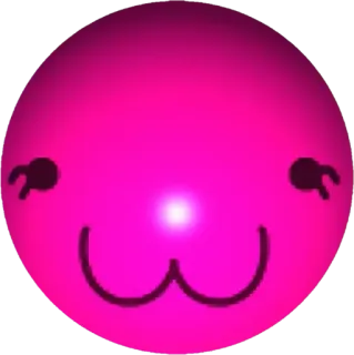 🤩 rosa, süß, emoji, kawaii, gesicht telegram sticker