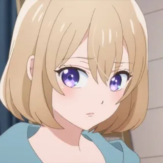 💛 animé, fille, mignon, portrait telegram sticker