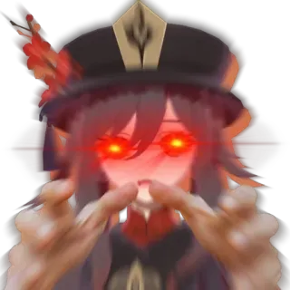 🤩 Hu Tao Genshin Impact 胡桃 (フータオ), 原神 (Genshin Impact), アニメ, ゲーム, かわいい, キャラクター, 不気味, ミーム telegram sticker