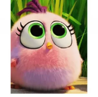 ☺️ Stella Angry Birds Stella, vogel, roze, cartoon, Angry Birds, personage whatsapp sticker