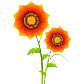 🌷 цветок, оранжевый цветок, природа, цветочный, растение telegram sticker