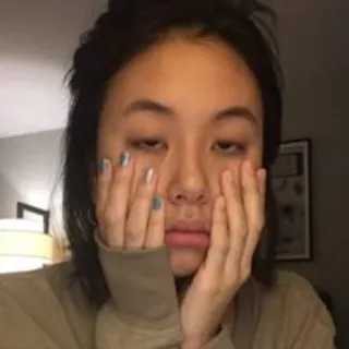 🙄 retrato, persona, mujer, expresión facial, triste, aburrido whatsapp sticker