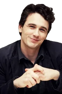 😊 James Franco actor, celebridad, retrato, hombre whatsapp sticker