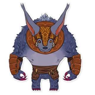 🙂 créature, animal, monstre, fantaisie telegram sticker