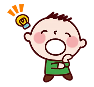 😀 Dessin animé, Idée, Ampoule, Réflexion, Inspiration, Innovation telegram sticker