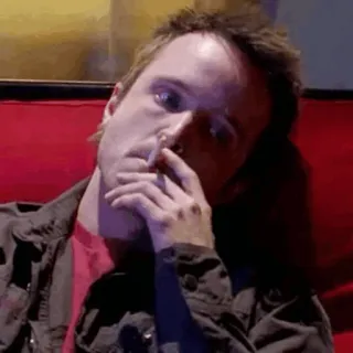 🌓 Jesse Pinkman Breaking Bad smoking, drug use, character, tv show, drama telegram sticker