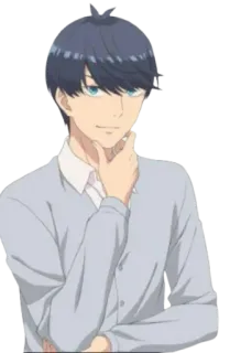 😏 anime, manga, character, male telegram sticker