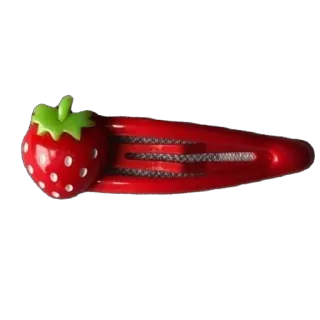 🫥 hair clip, strawberry, accessory, hair telegram sticker
