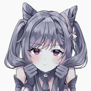 🥺 Keqing Genshin Impact Anime, Videospiel, Süß, Mädchen, Genshin Impact, Keqing whatsapp sticker
