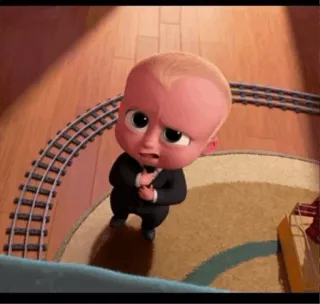 😕 Boss Baby The Boss Baby Phim hoạt hình, Em bé, Phim, Dreamworks, Áo vest, Nhóc trùm whatsapp sticker