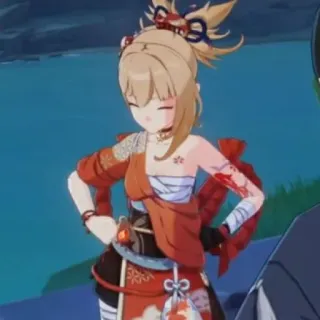 🎆 Yoimiya Genshin Impact Anime, Videojuego, Genshin Impact, Yoimiya whatsapp sticker