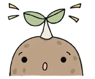 🌱 seedling, plant, sprout, cute, nature, growth telegram sticker