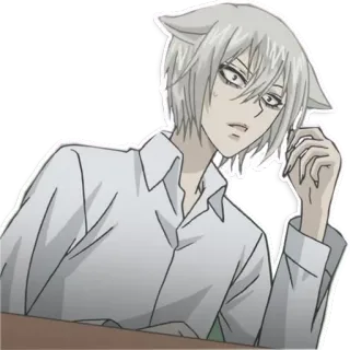 😯 Tomoe Kamisama Kiss anime, manga, fox, boy, cute, fanart, character telegram sticker