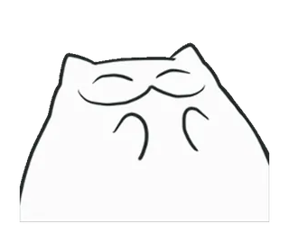 👏 gato, lindo, sticker, divertido, animal, dibujo animado telegram sticker