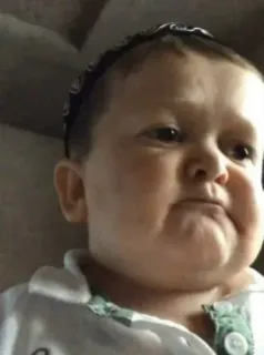 😐 child, baby, face, portrait, kid, cute telegram sticker