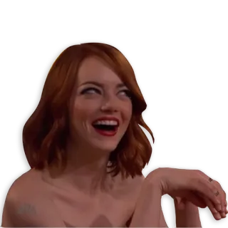 😄 pessoa, mulher, cabelo ruivo, rindo, sorriso telegram sticker