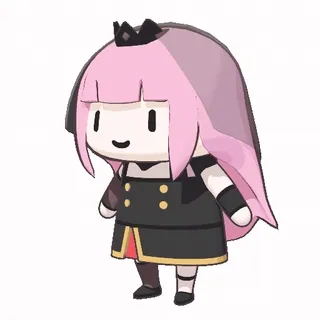🙂 Mori Calliope anime, vtuber, mori calliope, cute, chibi telegram sticker