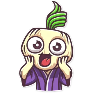 👍 cartoon, sticker, happy, face, character telegram sticker