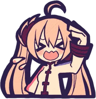 😂 anime, kawaii, cute, cartoon, character, chibi telegram sticker