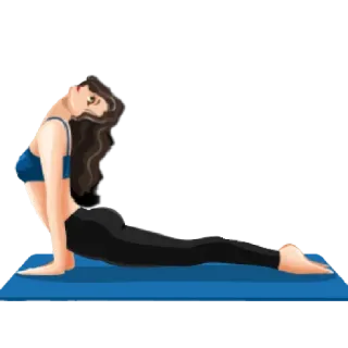 🧘‍♀️ Yoga, Femme, Exercice, Fitness, Pose, Étirement telegram sticker