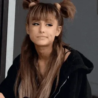 🌃 Ariana Grande คนดัง, นักร้อง, ป๊อปสตาร์, ลักยิ้ม, ภาพเหมือน, ทรงผม telegram sticker