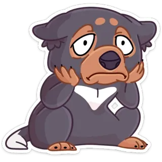 ☹️ Bär, traurig, süß, Tier, Cartoon, Sticker whatsapp sticker