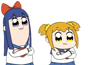 👍 Pop Team Epic anime, pop team epic, manga, japanese, cartoon, funny telegram sticker