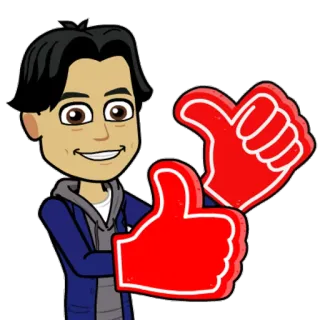 👍 Pouce levé, Approbation, J'aime, Accord, Fête, Succès telegram sticker