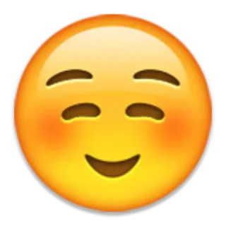 ☺️ Эмодзи, Счастливый, Улыбка, Лицо, Румянец telegram sticker