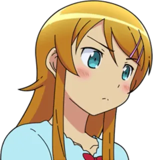 😐 anime, manga, girl, character, cartoon, animation telegram sticker