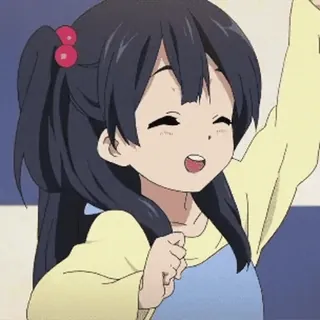 🕳 アニメ, 女の子, 漫画, 可愛い whatsapp sticker
