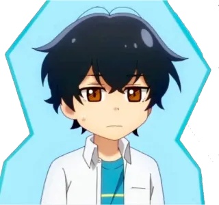 😐 Anime, Ragazzo, Cartone animato telegram sticker