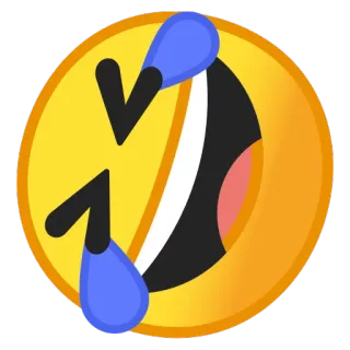 🤣 Emoji, Tertawa, Menangis, Lucu, Wajah, Ekspresi telegram sticker