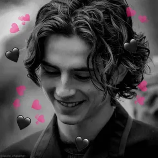 ❤️ портрет, мужчина, черно-белый, актер, знаменитость, сердце, любовь, романтика whatsapp sticker