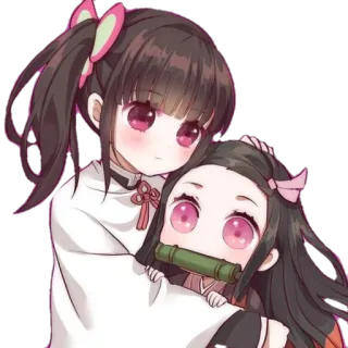 🤗 Nezuko Kamado Demon Slayer Anime, Personaggio, Demon Slayer, Nezuko, Nezuko Kamado, Kawaii telegram sticker