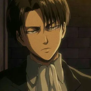 Levi ackerman by @helpluxe telegram stickers