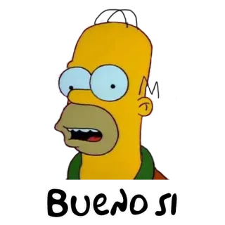 😬 Homer Simpson The Simpsons buenosi Homer Simpson, I Simpson, Cartoni animati, Animazione, Divertente, Buenosi telegram sticker