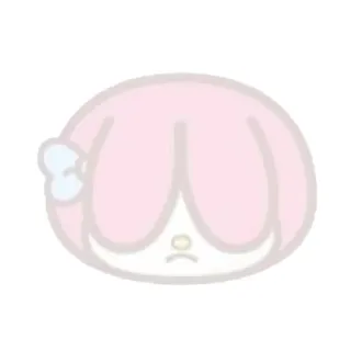 🌷 Dessin animé, Rose, Personnage, Triste, Mignon whatsapp sticker