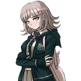 😳 Chiaki Nanami Danganronpa anime, video game, chiaki nanami, danganronpa telegram sticker