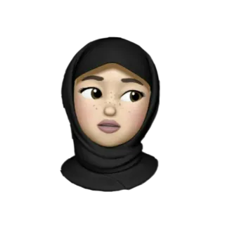 😬 Hijab, Femme, Emoji, Avatar, Musulman, Foulard, Femme, Fille whatsapp sticker