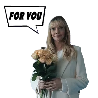 🌹 FOR YOU mulher, ramalhete, flores, presente, mensagem telegram sticker