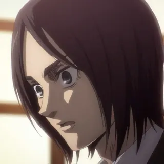 🖤 Eren Yeager Attack on Titan アニメ, キャラクター, ファンアート, マンガ, エレン, イェーガー, 進撃の巨人 telegram sticker