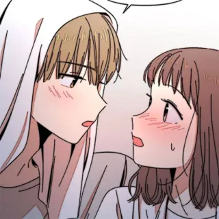 📜 Dibujos animados, Anime, Pareja, Romance, Retrato, Relación telegram sticker
